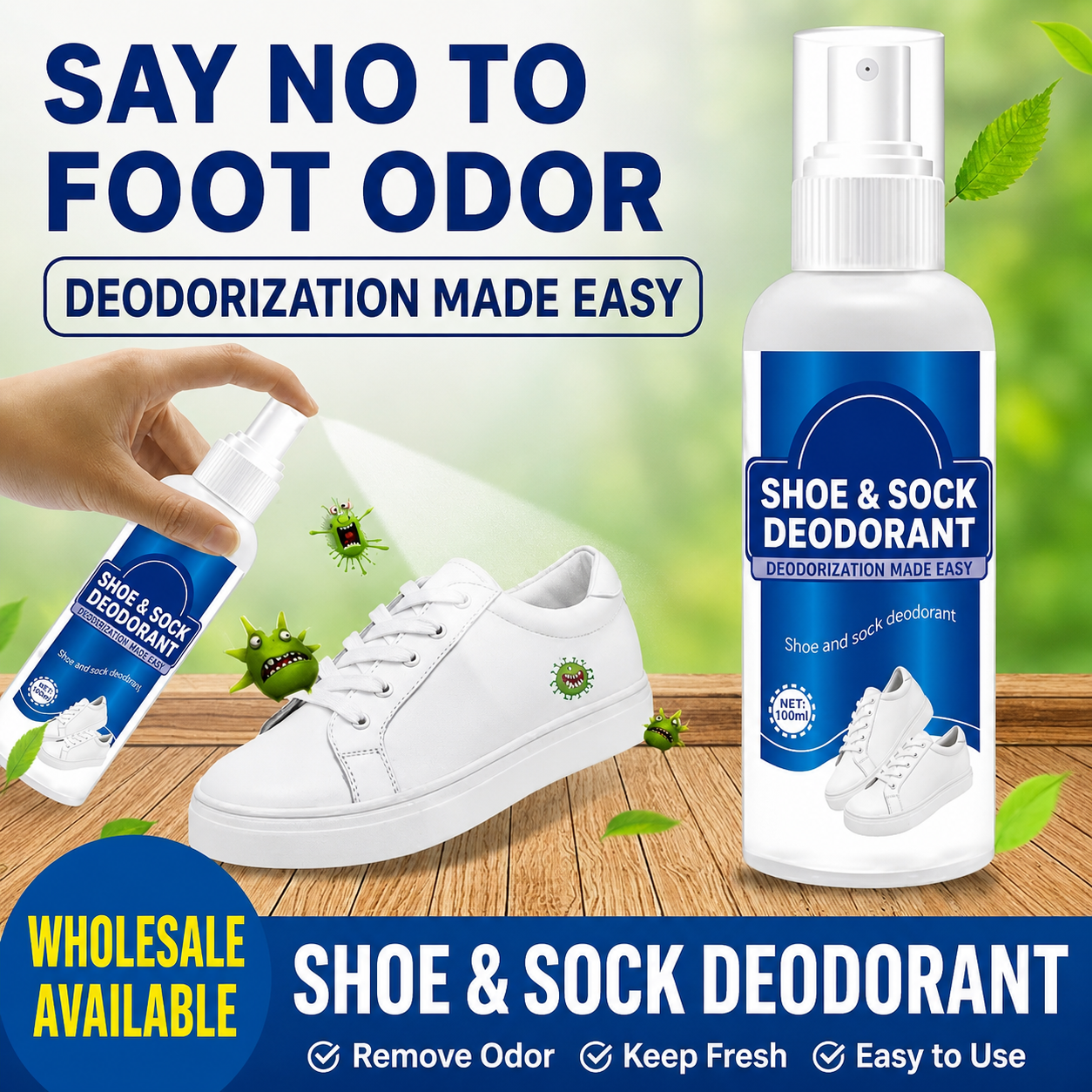 Shoe & Sock Deodorant Spray